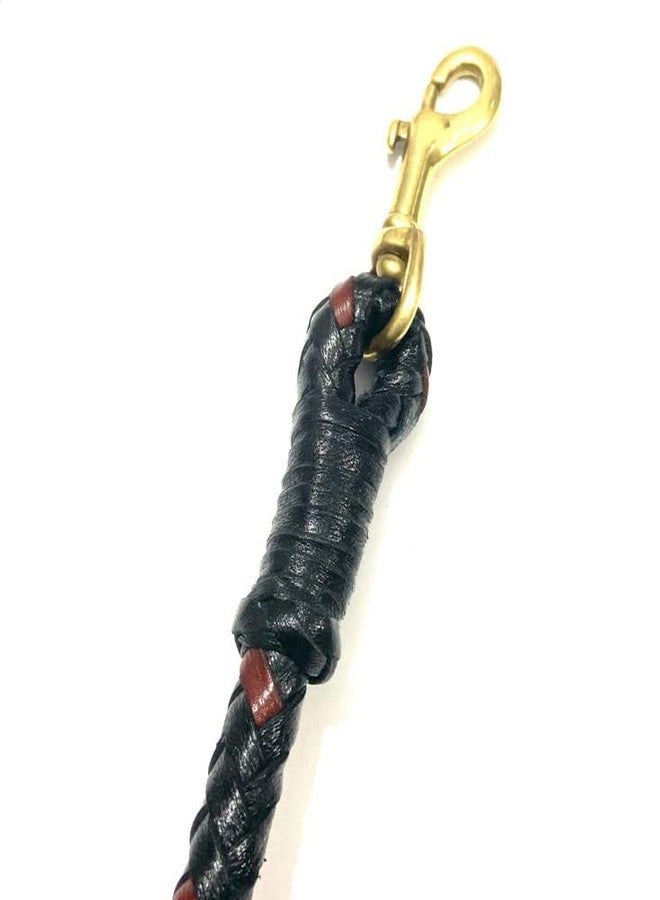 PETS TRIANGLE Leather Dog Leash 6Ft - Soft Durable Genuine Handmade Braided Lead for Training, Walking - Heavy Duty Strong for Large & Medium Dogs (Multicolor) - Image 3